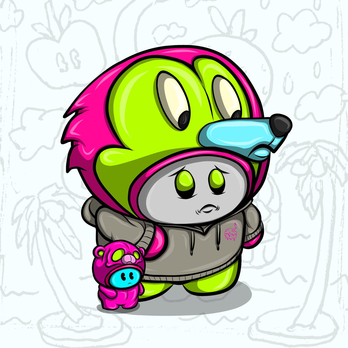 gm

the little guys did too much drugs in the forest now they’re lost, eating bugs to survive and it’s up to you to bring them home 🍄🏡

RT &amp; tell a couple friends below &amp; i’ll pick a few to put on the cake list phase 1! ⬇️🍰 don’t forget to follow <a href="/cakedworld/">caked world 🌎</a>

details 🧵