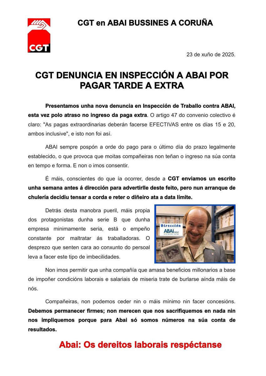 CGT Abai Business A Coruña tweet media