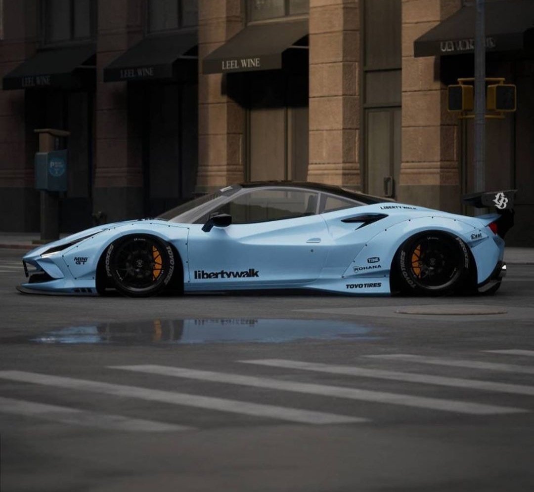 DailyFerrariTM's tweet photo. Ferrari F8 Tributo Liberty Walk https://t.co/qjT5sDJ1Gy