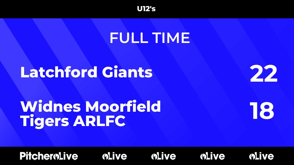 FULL TIME: Latchford Giants 22 - 18 Widnes Moorfield Tigers ARLFC
#LATWID #Pitchero
pitchero.com/clubs/widnesmo…