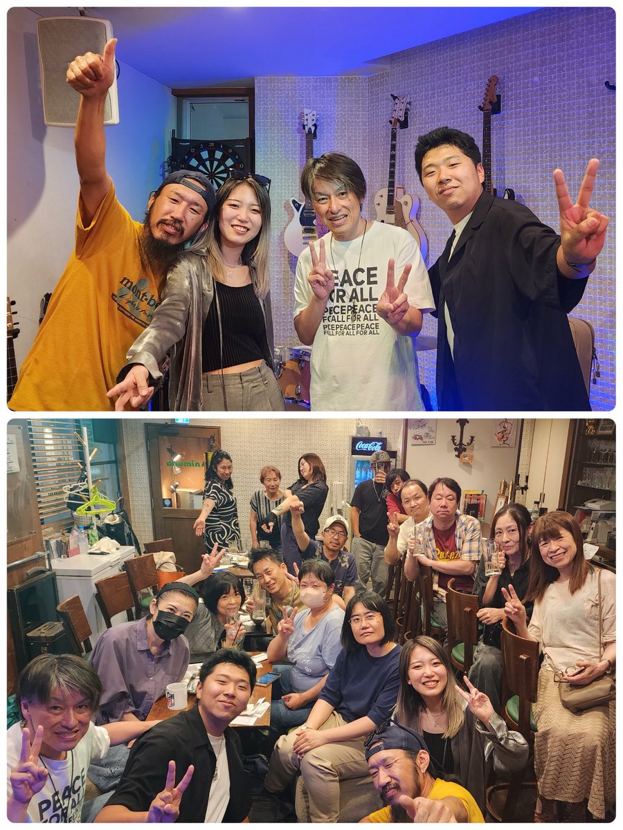 2025/6/21(土)柏Animalia
「音ノ色彩vol.10」

ご来場の皆さん！共演の皆さん！スタッフの皆さん！ありがとうございました！
めちゃ刺激的な良き夜になりました☆

そして主催の勇助君！
誘ってくれてありがと〜(o^^o)

#音ノ色彩
#柏Animalia
#勇助
#WatanabeFamily
#yamo
#渡健一