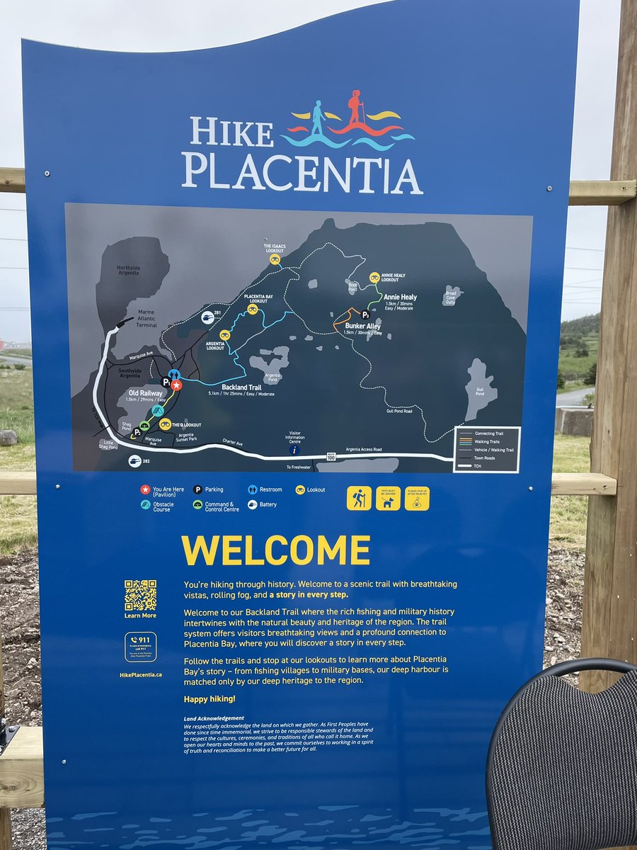 This weekend, we were proud to take part in the official Hike Placentia Trail Launch event at the Argentia Pavillion. 

Check out the Backland Trail to stroll through Argentia’s history. 

Congratulations to the Hike Placentia committee on a successful launch! Happy Hiking!