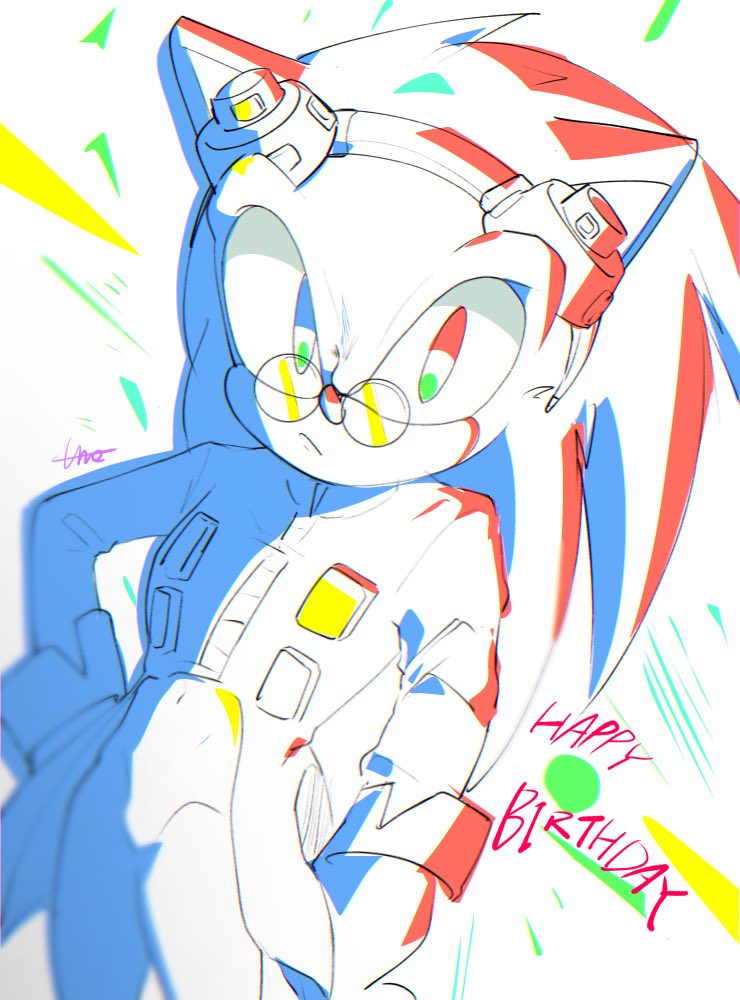 Umerouge's tweet photo. #SonicTheHedgehog    #SonicBirthday2025  
おめでとうソニック！！エッグマン！！🎉🎊💐👏♥️  これからも推させてください！！！🥲 https://t.co/Flex7VOpea
