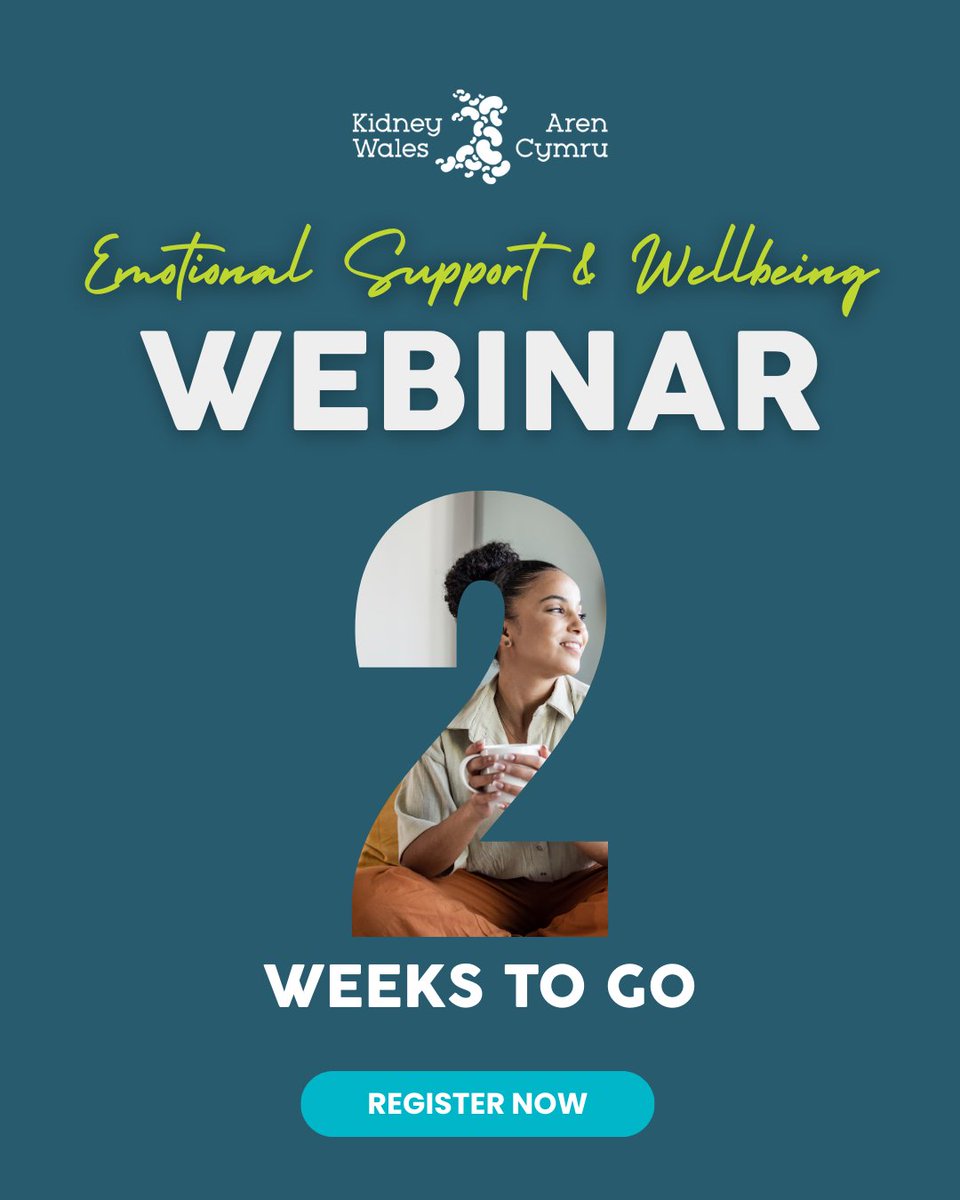Kidney Wales (@kidneywales) on Twitter photo Just 2 weeks to go until the live Emotional Support and Wellbeing Webinar ๐
Itโs a safe space to explore the emotional impact of kidney disease and find tools to feel more in control.
๐๏ธ 7th July | ๐ป Zoom | ๐๏ธ Free
<a href="/DaringtoDream5/">Daring to Dream</a> <a href="/LeadinginWales/">Barbara Chidgey</a> Just 2 weeks to go until the live Emotional Support and Wellbeing Webinar ๐
Itโs a safe space to explore the emotional impact of kidney disease and find tools to feel more in control.
๐๏ธ 7th July | ๐ป Zoom | ๐๏ธ Free
<a href="/DaringtoDream5/">Daring to Dream</a> <a href="/LeadinginWales/">Barbara Chidgey</a>