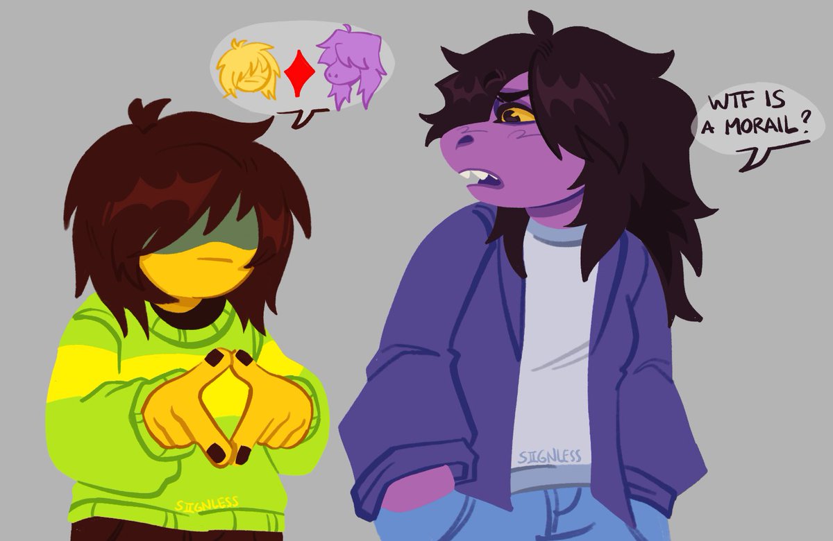 jonnska's tweet photo. fuckingngn stupid doodle sorry chat #deltarune #krusie #moirails https://t.co/Ggg3GZ2eLA