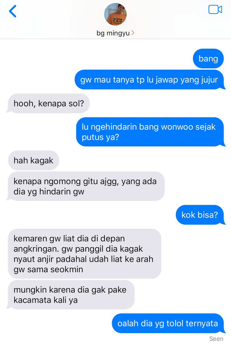 minwon one tweet au,
teori mantan satu lingkungan