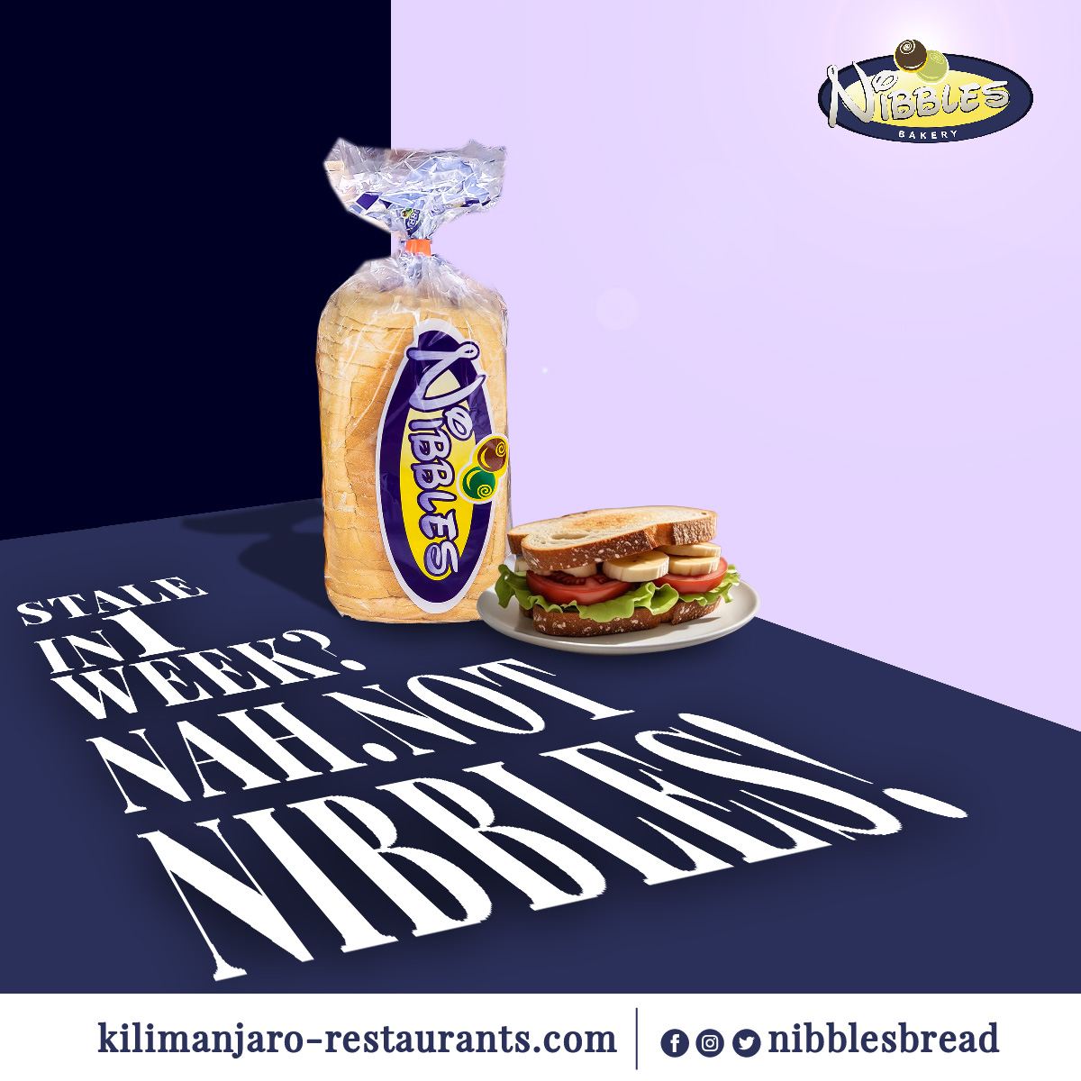 A bread that stays fresh longer without refrigerating is a blessing to your wallet and well-being. 

No rush, no waste - just soft quality bread 🥪 that lasts and remains healthy.

Choose wisely. Choose Nibbles.

#NibblesBread #NibblesBreadAND #Bread