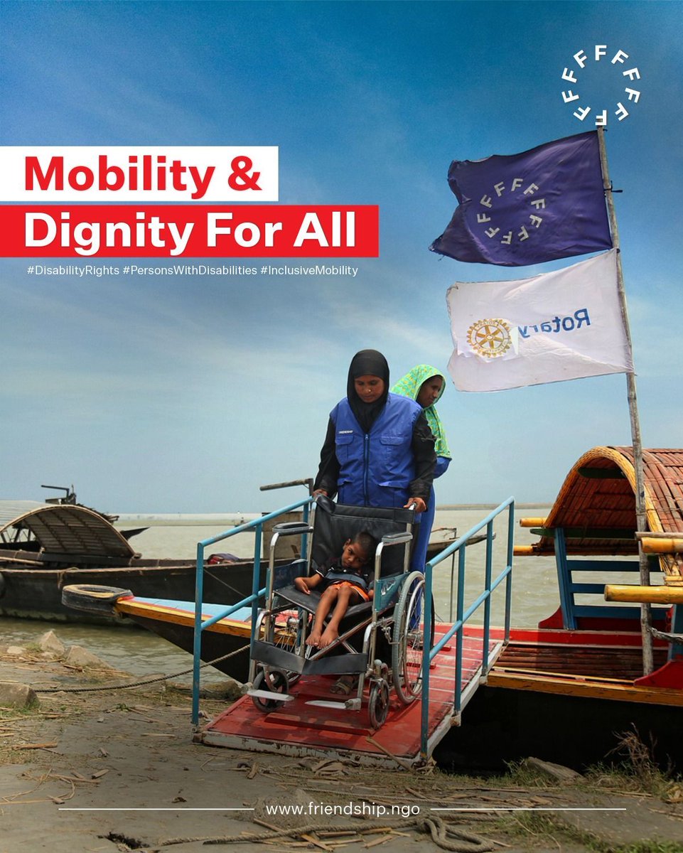 Friendship’s disability-friendly boats designed with ramps for wheelchairs, safety ridges for crutches, and red interiors, a color easier to perceive for those with visual impairments, are a bold step toward inclusion, freedom, and human dignity.

#friendshipngo