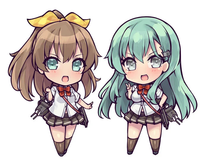 アクリルキーホルダーの鈴熊はメロン分と手持ち分もしっかりキープしてるのでそのまま夏コミ～艦隊金沢にも持っていきます。台紙も好評でした! 【熊野】 【鈴谷】