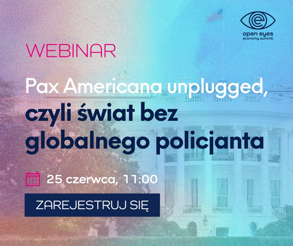 Open Eyes Economy (@openeyeseconomy) on Twitter photo 🇺🇸 USA atakują Iran.
🇮🇷 Teheran grozi odwetem.
🇮🇱 Bliski Wschód na krawędzi.
🌍 A świat pyta: czy hegemonowi można jeszcze ufać?
📆 Posłuchaj ekspertów (<a href="/SlawomirDebski/">Sławomir Dębski</a>
, dr Marcin Fatalski) w środę, 25 czerwca o 11:00
🔗docs.google.com/forms/d/e/1FAI…
#USattackIran #Iran #USA #Izrael 🇺🇸 USA atakują Iran.
🇮🇷 Teheran grozi odwetem.
🇮🇱 Bliski Wschód na krawędzi.
🌍 A świat pyta: czy hegemonowi można jeszcze ufać?
📆 Posłuchaj ekspertów (<a href="/SlawomirDebski/">Sławomir Dębski</a>
, dr Marcin Fatalski) w środę, 25 czerwca o 11:00
🔗docs.google.com/forms/d/e/1FAI…
#USattackIran #Iran #USA #Izrael