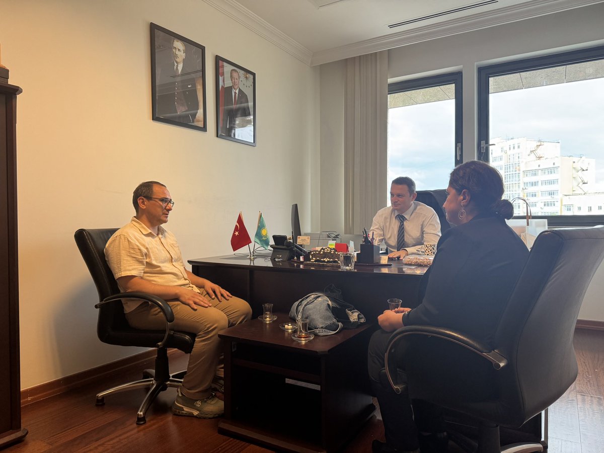 T.C. Astana Büyükelçiliği Eğitim Müşavirliği (@astanaem) on Twitter photo Bakanlığımız tarafından Karagandı Üniversitesinde görevlendirilen Okutman Asuman ERGÜN ve Diyanet Başkanlığının eğitim görevlisi Necati GÜNAYDIN görev sürelerinin tamamlanması dolayısıyla Müşavirliğimizi ziyarette bulundular. #EğitimDiplomasisi <a href="/tcmeb/">Millî Eğitim Bakanlığı</a> <a href="/mebyyegm/">Yükseköğretim ve Yurt Dışı Eğitim Genel Müdürlüğü</a> Bakanlığımız tarafından Karagandı Üniversitesinde görevlendirilen Okutman Asuman ERGÜN ve Diyanet Başkanlığının eğitim görevlisi Necati GÜNAYDIN görev sürelerinin tamamlanması dolayısıyla Müşavirliğimizi ziyarette bulundular. #EğitimDiplomasisi <a href="/tcmeb/">Millî Eğitim Bakanlığı</a> <a href="/mebyyegm/">Yükseköğretim ve Yurt Dışı Eğitim Genel Müdürlüğü</a>