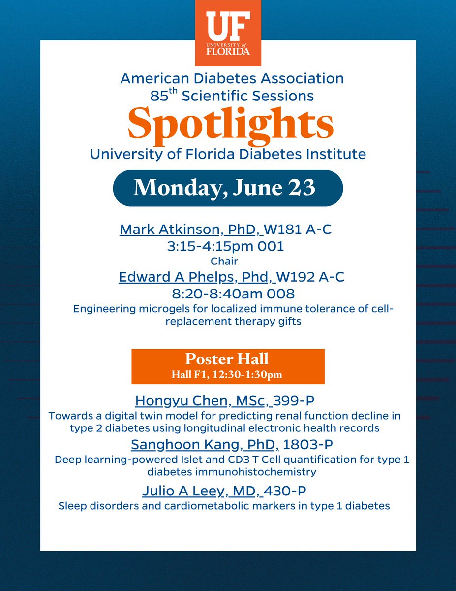Take a look at our UFDI spotlights today at the <a href="/AmDiabetesAssn/">American Diabetes Association</a> 85th Scientific Sessions! #ADASciSessions