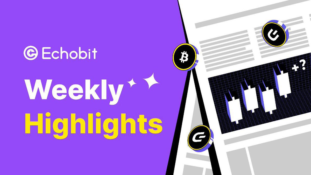 EchobitExchange's tweet photo. 🌍#Echobit #WeeklyReports | 2025/06/16 - 2025/06/22

✅ Echobit Campaigns
🎁 #Echobit Futures Class
🎁 #Echobit Word Puzzle Challenge
🎁 #Echobit Invite to Earn
🎁 #Echobit BTC Trading Championship

✅ Echobit Announcement
📣 #Echobit x @onmi_ar Partnership

✅ #Cypto News Highlights
❇️ Vietnam approves digital tech law recognizing #crypto assets.
❇️ The Federal Reserve has decided not to cut or hike interest rate, remains at 4.25% - 4.50%.
❇️ El Salvador added 8 $BTC this week, bringing total holdings to 6,215 $BTC.
❇️ Texas Governor Greg Abbott signs strategic #Bitcoin reserve bill into law.
❇️ Central Asia’s first Solana Economic Zone launches in Kazakhstan. Piloting tokenization, education, and startup support.