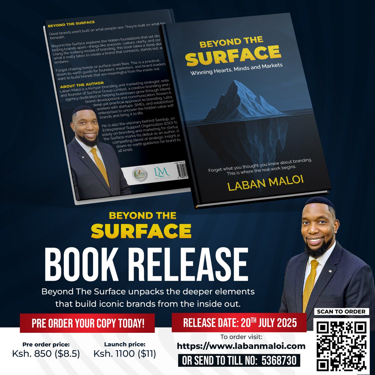 thewriterspenke's tweet photo. New Book Alert!
The Writers Pen Publishers is excited to bring you a new book by Laban Maloi called "Beyond The Surface"

Don’t miss this chance to grow your brand the right way!

#TheWritersPen #BeyondTheSurface #LabanMaloi #BookLaunch #SimpleBrandingTips #KenyanBooks https://t.co/NajD1Q34Tk