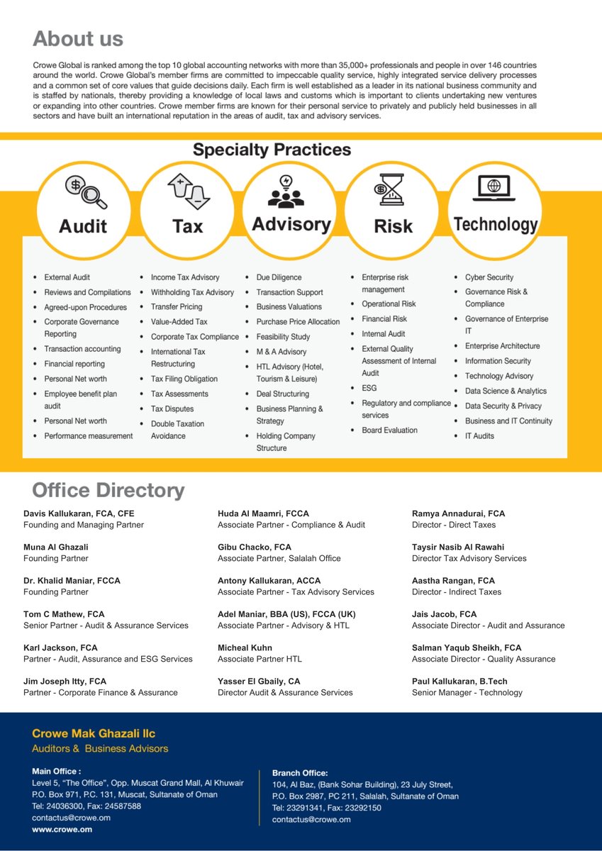 CroweOman's tweet image. 📢Big News for 🇴🇲's Tax Landscape!

A new chapter begins with the issuance of the #PersonalIncomeTax Law by HM Sultan Haitham bin Tarik - a bold step in #EconomicEvolution.
This milestone boosts fiscal diversification, supports sustainable development &amp;amp; enhances public services.