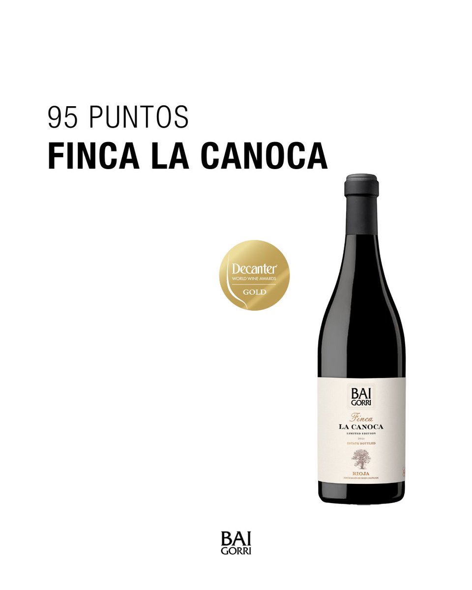 BodegasBaigorri's tweet image. Finca La Canoca ha obtenido medalla de Oro y 95 puntos en los #Decanter World Wine Awards.

Te contamos más sobre este vino en nuestra web.
✖️ bodegasbaigorri.com/producto/baigo…
-
Finca La Canoca has won a Gold Medal and 95 points at the #Decanter World Wine Awards.