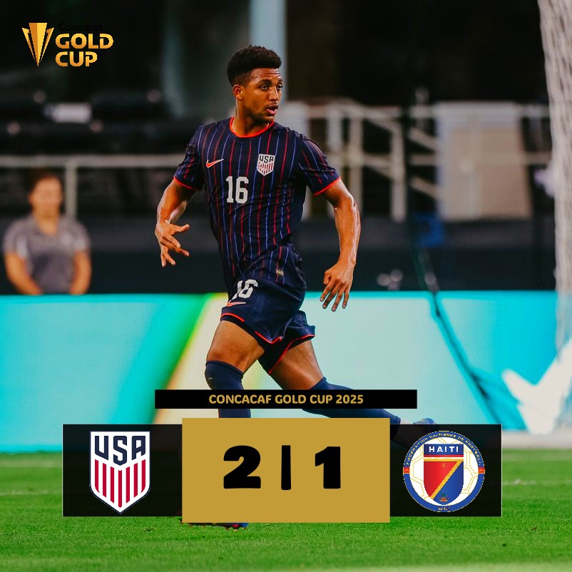 ◽ Paso perfecto de #EstadosUnidos y termina líder del Grupo D.

#ConcacafGoldCup