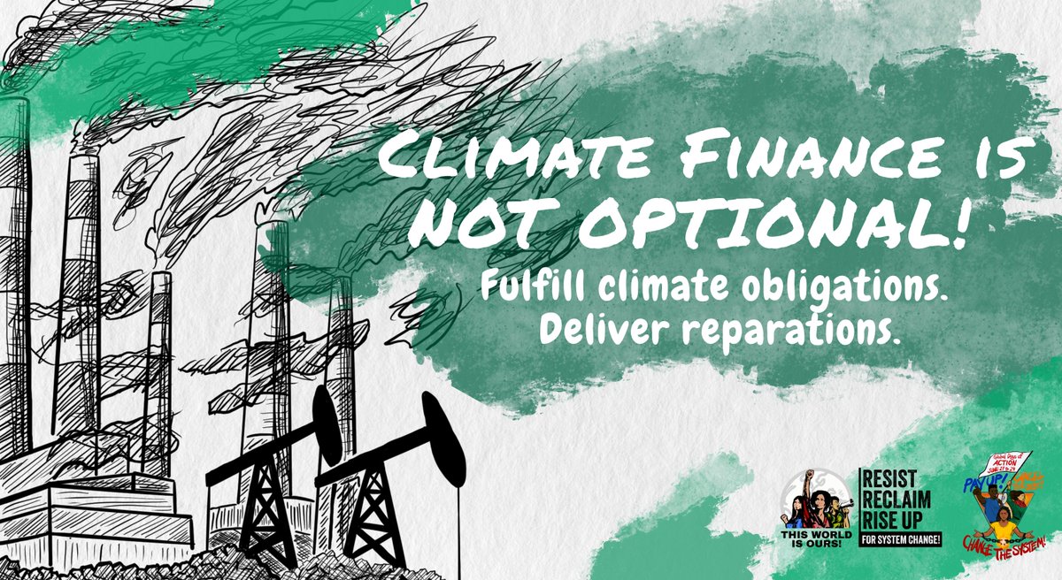 We’re kicking off the second week of #SB62 by calling for public finance to fix the climate crisis. 💰

Climate disasters are costing the South billions in economic losses, while rich countries are getting richer off fossil fuel projects. Global North governments must #PayUp for