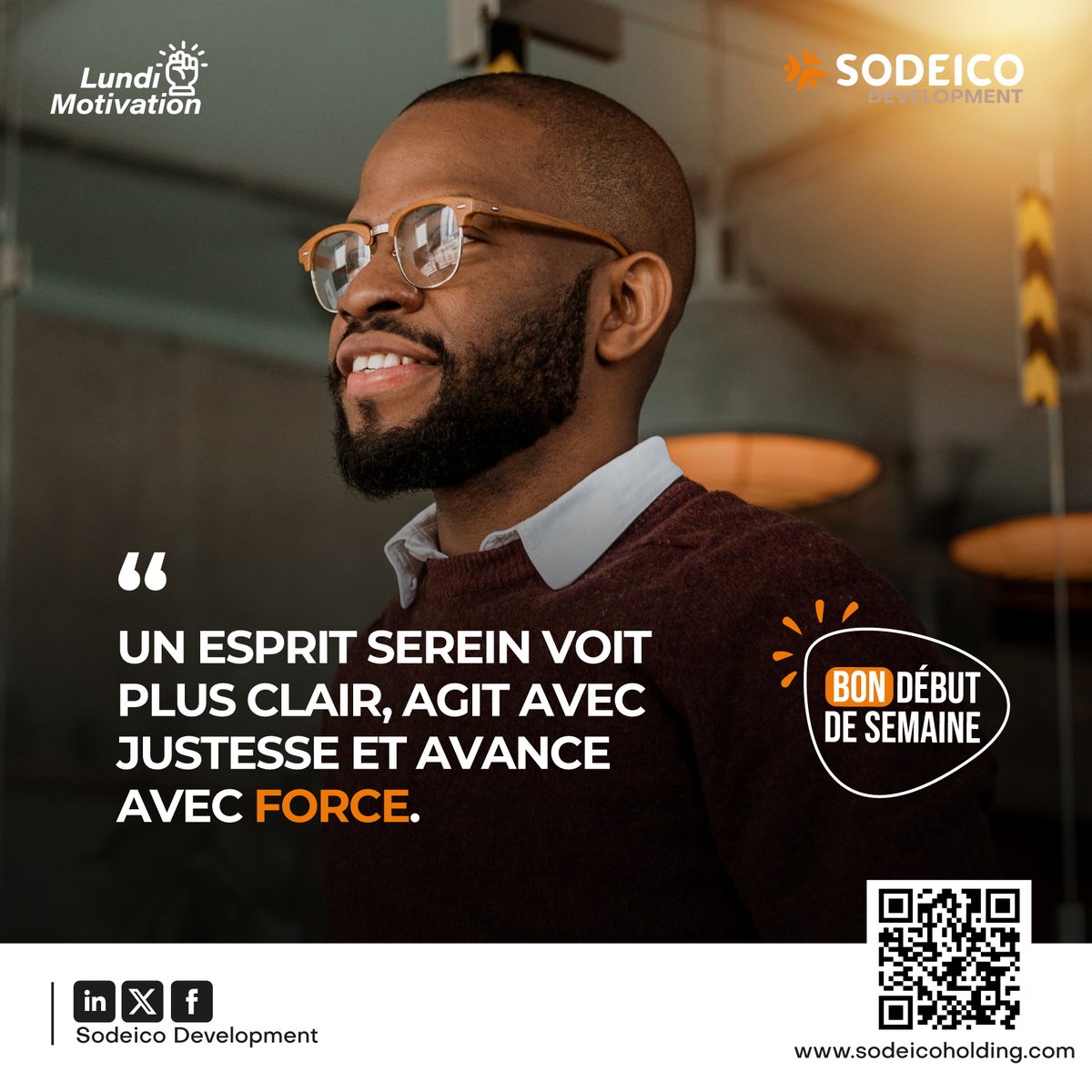 🧘‍♂️Un esprit serein voit plus clair, agit avec justesse et avance avec force.
Prends le temps chaque jour de te recentrer. Qu’il s’agisse de respirations, de silence, de méditation ou de déconnexion, cultive ton calme pour mieux affronter l’agitation du monde.

#BienÊtreÉmotionnel