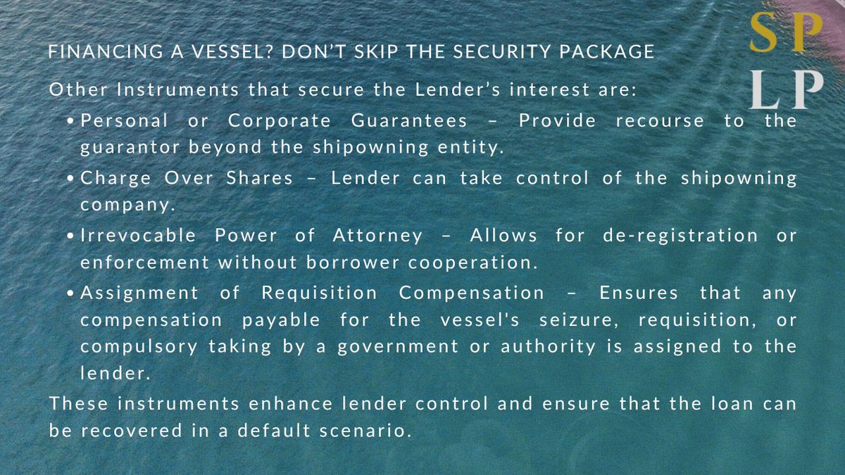 splp_law's tweet image. Vessel financing… #SPLP #Vessel #vesselfinance #vesselsecurity