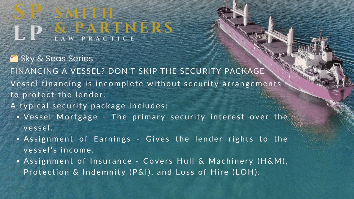 splp_law's tweet image. Vessel financing… #SPLP #Vessel #vesselfinance #vesselsecurity