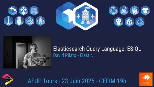 David Pilato 🇺🇦🇪🇺🇫🇷 (@dadoonet) on Twitter photo Ce soir, je vous parle de #Elasticsearch ES|QL à l'AFUP de Tours, à partir de 19H.
Prenez vos places sur meetup.com/afup-tours-php… 
#PHP Ce soir, je vous parle de #Elasticsearch ES|QL à l'AFUP de Tours, à partir de 19H.
Prenez vos places sur meetup.com/afup-tours-php… 
#PHP