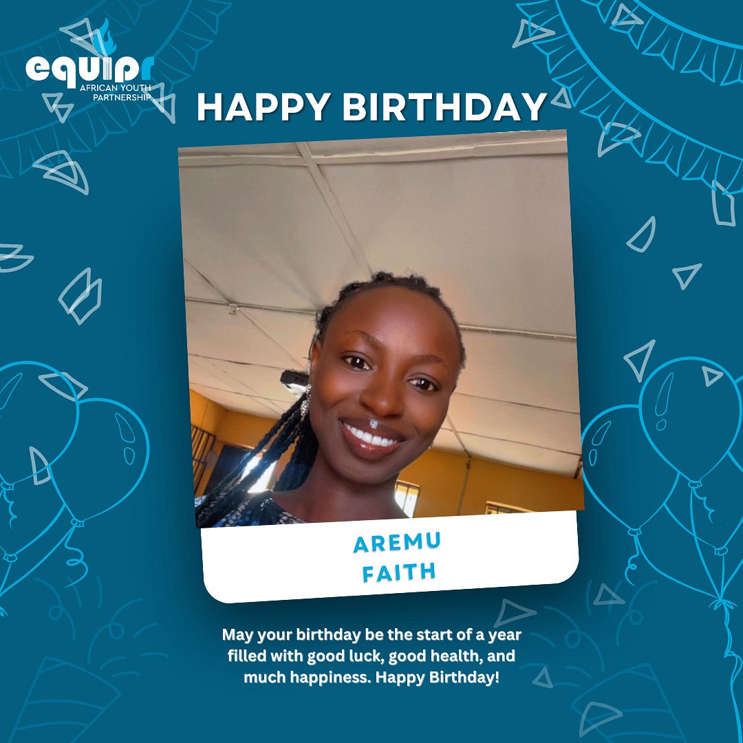 EquiprTeam's tweet photo. Today we celebrate Aremu Faith in the Equipr community consistent, passionate, and full of purpose.
May this new year bring you clarity, growth, and doors that align with the greatness inside you.
#HappyBirthdayAremu #EquipR #PurposeDriven #MoreLifeMoreFire https://t.co/PgoHcbfhoU