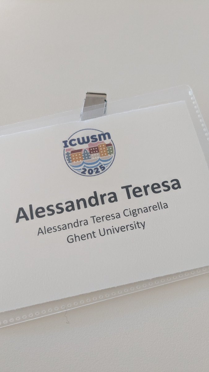 Let's begin! 😊💪 <a href="/icwsm/">ICWSM</a>