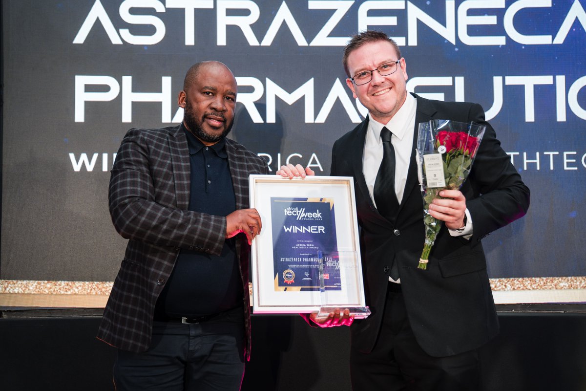 AstraZeneca Pharmaceuticals was honoured with the Africa Tech: Healthtech Award for pushing boundaries in digital healthcare and patient impact.

Congratulations to the finalist in this category:
The Clicks Group

#AfricaTechWeekAwards #SentechAfricaTechWeek #ATW2025