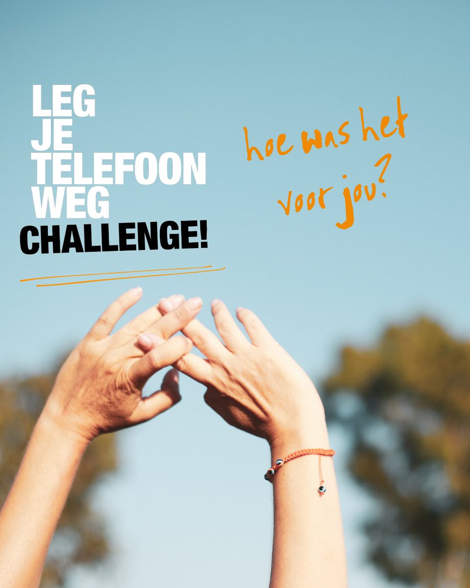 We zijn weer ONLINE! 📣

De Leg je telefoon weg Challenge zit erop.

Hoe was het voor jou?
Welke inzichten neem je mee?

#MIND #MentaleGezondheid #LegJeTelefoonWegChallenge #SocialDetox
