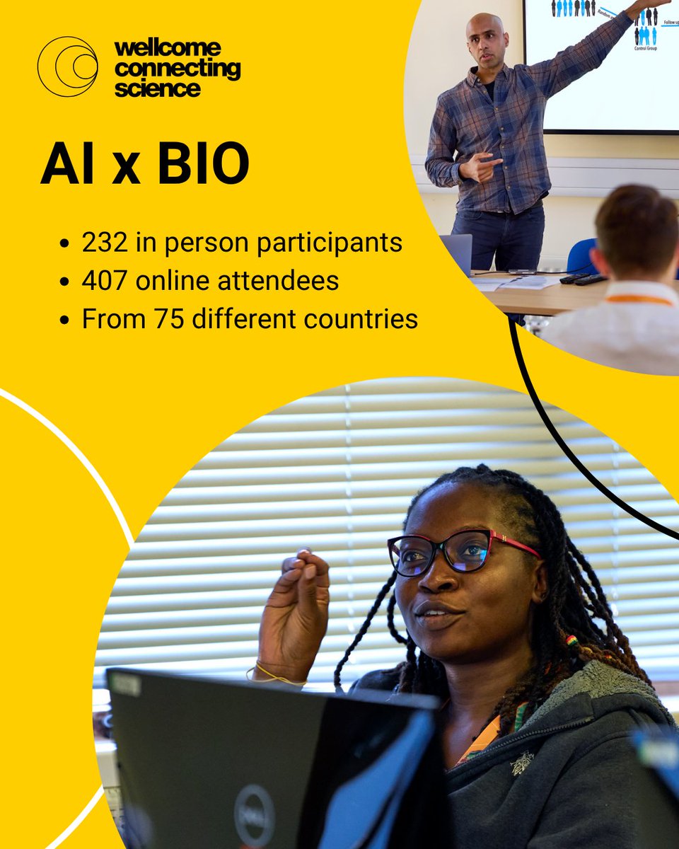 eventsWCS's tweet image. We’re thrilled to welcome over 600 attendees from 75 countries to the 2025 AI x BIO Conference!
Stay connected and share your conference moments with fellow delegates using our official hashtag: #AIxBio25.
