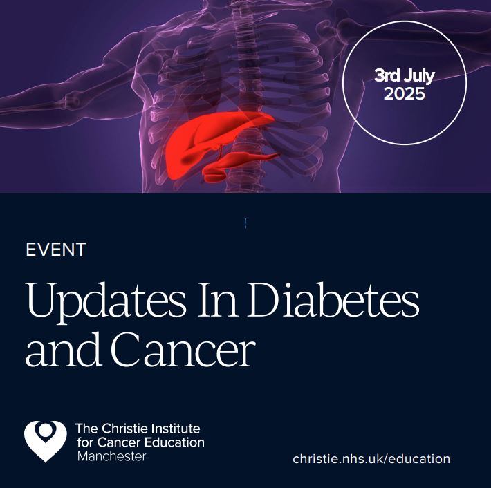One week to go!
Join us for Updates in Diabetes and Cancer—a must-attend study day for HCPs exploring the complex links between diabetes &amp; cancer.
3 July 2025 | 09:00–17:00 
In person &amp; online 
Limited tickets ow.ly/b2pV50VXLWP
 #DiabetesAndCancer #Oncology #Endocrinology