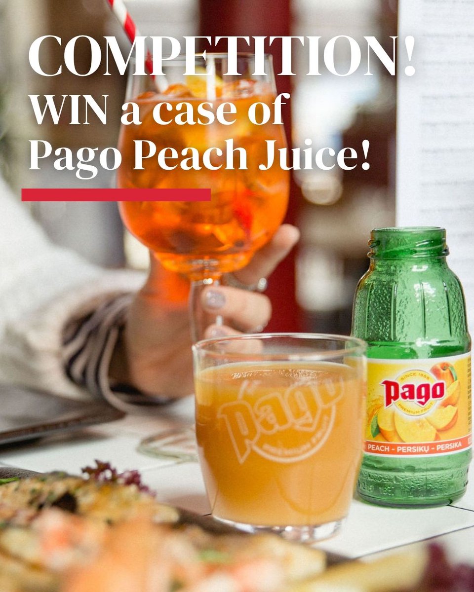 🎉 It's COMPETITION time 🎉 This month, WIN a case of Pago PEACH Juice 🍑

To enter, simply 💬 COMMENT #PagoPeach and you could be our winner!

Don't forget...
👍 Follow us here on X
🧡 Share the love by TAGGING your friends and reposting this post.