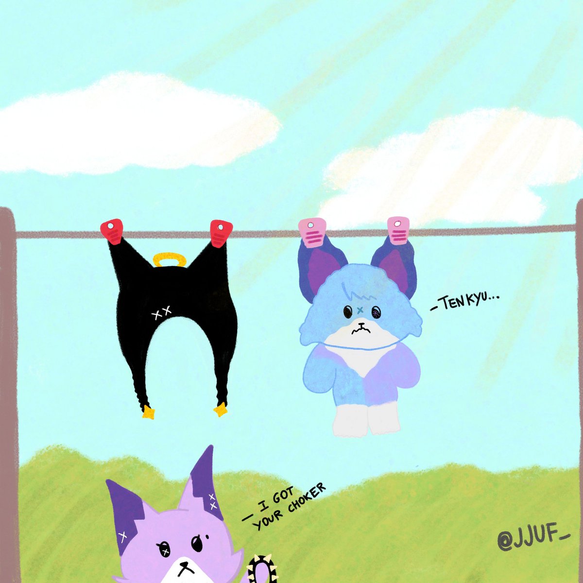 jjuf_'s tweet image. This is what happens on washing day... 🙃

#JJUF #Foxde #Jiduck #XdinaryMonstersFanart #XdinaryMonsters #XdinaryHeroes