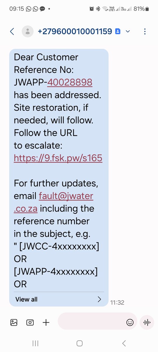 za_rocket's tweet photo. @JHBWater https://t.co/ztx5kc0mvm