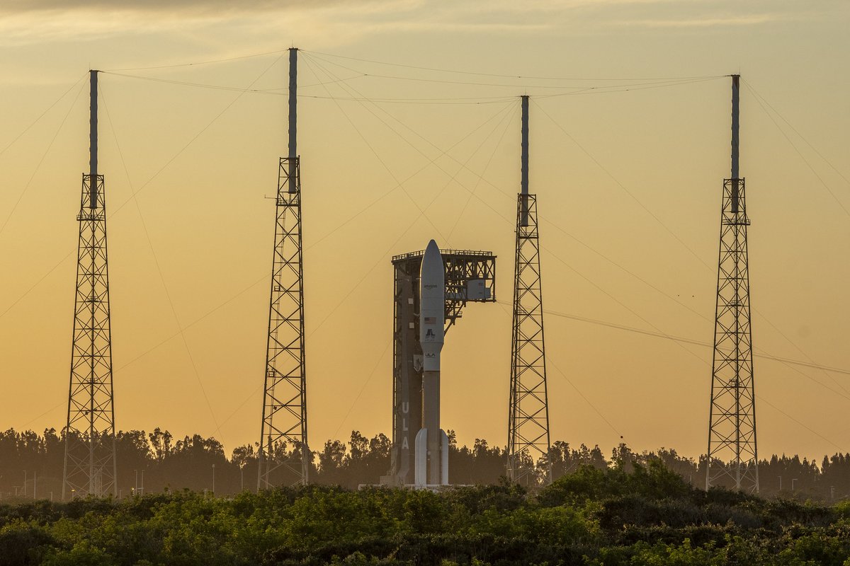 ulalaunch's tweet image. Good morning from #AtlasV launch control at Cape Canaveral where our live blog has started for today&apos;s #ProjectKuiper mission. This is your official source for updates throughout the countdown to the 6:54 a.m. EDT (1054 UTC) launch. bit.ly/av_kuiper2