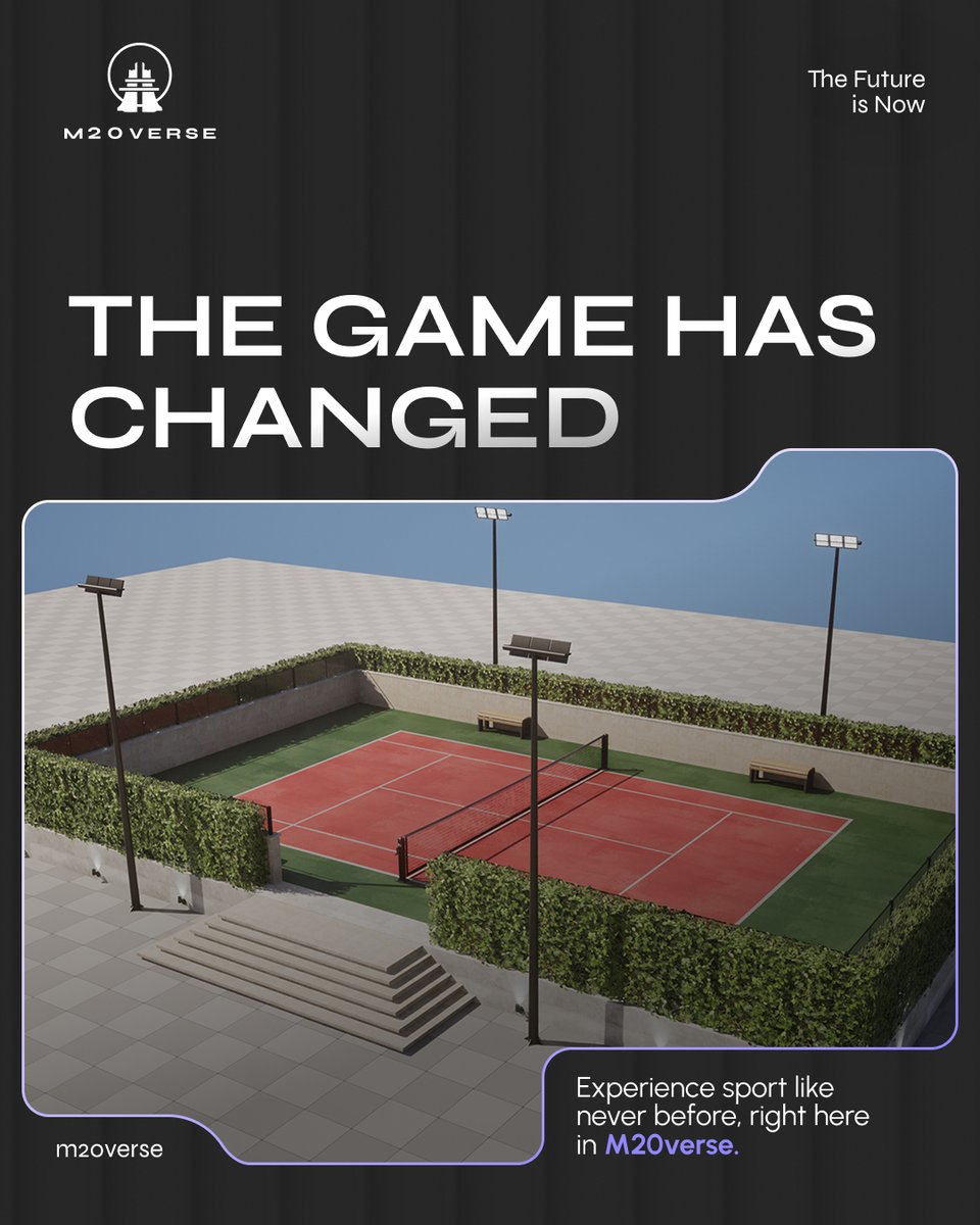 M20VERSE's tweet image. This isn’t just about watching — it’s about being there.

From digital matches to live community events, Metarise Stadium is where the energy hits different.

And the best part? You don’t need a ticket — just a click.
#Digitalsports #Virtualevents #Web3Experience