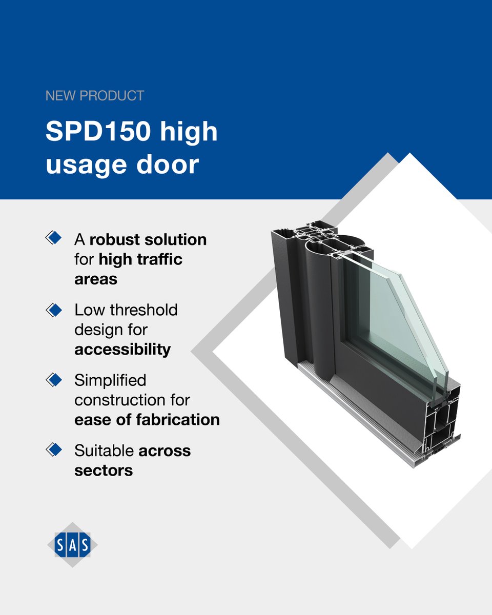 Senior Architectural Systems (@senior_systems) on Twitter photo Faster fabrication with our SPD150 high-usage door. 💪
The SPD150's pre-fabricated top and bottom rail plates can help to reduce fabrication time on-site, and its square-cut components mechanically jointed simplify the construction process and improve build consistency. Faster fabrication with our SPD150 high-usage door. 💪
The SPD150's pre-fabricated top and bottom rail plates can help to reduce fabrication time on-site, and its square-cut components mechanically jointed simplify the construction process and improve build consistency.