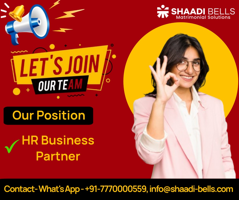 ShaadiBells's tweet photo. Be the heartbeat of #ShaadiBells 💛 HR Business Partner (2-4 yrs, hybrid). WhatsApp 7770000559.#HR #HRBP #PeopleOps #Hiring #Jobs #Apply #Career #IndiaJobs #JoinUs #Work #Talent #Growth #Hybrid #Leadership #Recruit #OpenRole #JobAlert #NowHiring #HRJobs #Opportunity https://t.co/JANK53NIGY