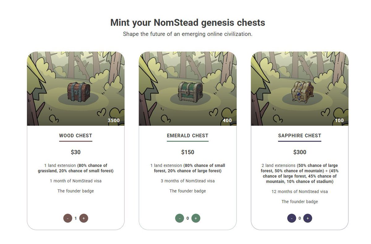 📢Giveaway NomStead Chests

🎁We're Giving away 20 WL spot and Free 3 Wooden Chest

How to Win: 

• Follow <a href="/NomSteadGame/">NomStead</a> and <a href="/Luna_Groove/">Luna Groove</a> 

• Like &amp; Retweet this post

• Tag 2 friends and Comment your IMX wallet address

⏳ Don’t miss it!