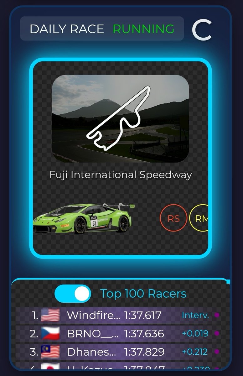 The weekly 'Daily Race' has started.

#GT7 #DailyRace #ROH