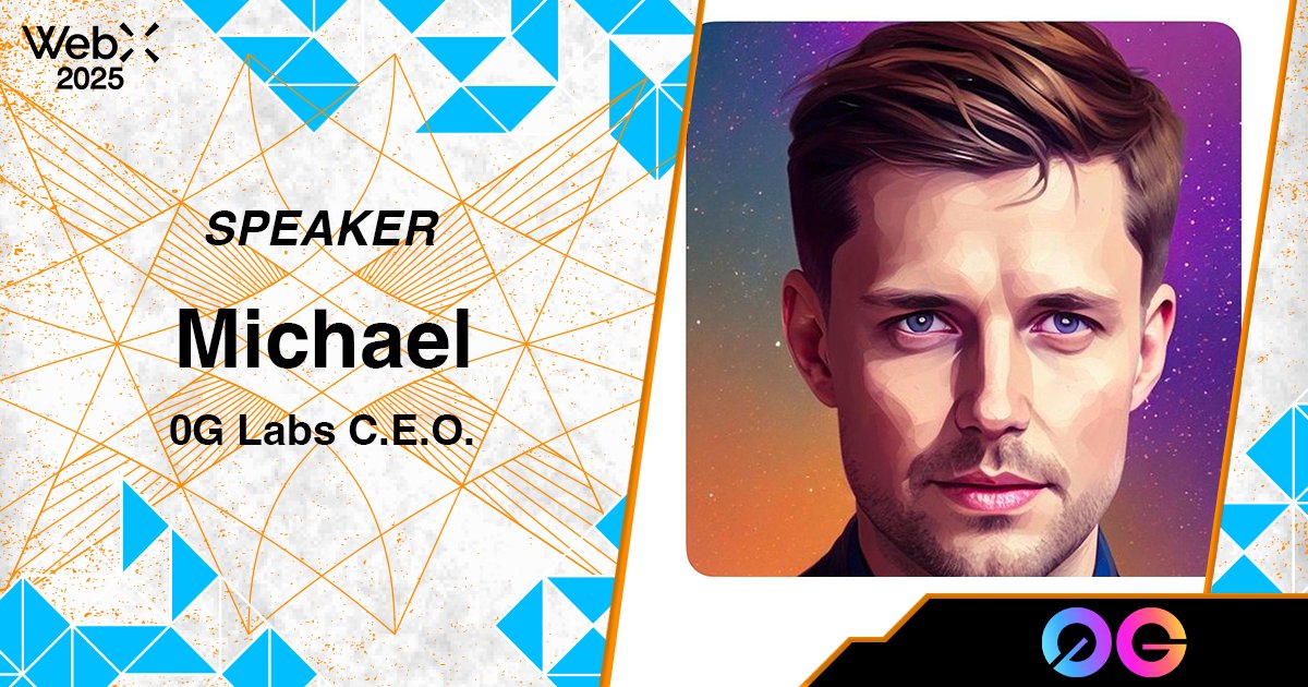WebX 2025 (Aug 25-26) (@webx_asia) on Twitter photo Meet <a href="/michaelh_0g/">Michael Heinrich (Ø,G)</a>, Founder and CEO of 0G Labs, at #WebX2025 on August 25–26, 2025.
Michael started two unicorn companies and now runs 0G Labs (0g.ai), the largest AI Layer 1 powered by the first decentralized AI Operating System. He has generated over $200 Meet <a href="/michaelh_0g/">Michael Heinrich (Ø,G)</a>, Founder and CEO of 0G Labs, at #WebX2025 on August 25–26, 2025.
Michael started two unicorn companies and now runs 0G Labs (0g.ai), the largest AI Layer 1 powered by the first decentralized AI Operating System. He has generated over $200