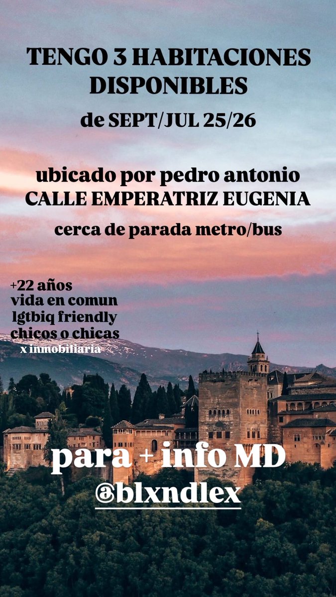 aleecarranzag2's tweet image. TENGO 3 HABITACIONES DISPONIBLES PARA PISO EN GRANADA +INFOMD #granadapisos #granada #pisos