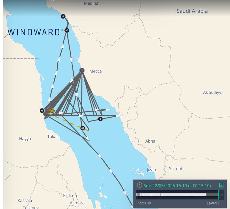 GPS jamming is taking a different shape, size and scale than ever before. These are areas where <a href="/WindwardAI/">Windward</a> have observed GPS jamming that directly affects freedom of navigation and air navigation over the last few days. 
As of yesterday, vessels affected are up 60% to 1600 from