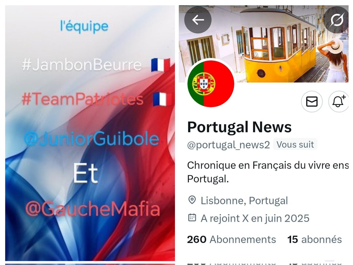 🇨🇵 Dédé 🇫🇷♿ (@juniorguibole) on Twitter photo INFO🚨 Merci de partager !🚨
Mes amis abonnés😉
Ainsi que l'équipe #JambonBeurre #TeamPatriotes 🇨🇵
Notre ami <a href="/portugal_news2/">Portugal News</a> 👍
Aurait besoin d'un petit coup de pouce pour grossir sa TL!🥳
Et ainsi lui donner plus de visibilité ! Merci de vous abonner à lui !🙏
Et n'oubliez INFO🚨 Merci de partager !🚨
Mes amis abonnés😉
Ainsi que l'équipe #JambonBeurre #TeamPatriotes 🇨🇵
Notre ami <a href="/portugal_news2/">Portugal News</a> 👍
Aurait besoin d'un petit coup de pouce pour grossir sa TL!🥳
Et ainsi lui donner plus de visibilité ! Merci de vous abonner à lui !🙏
Et n'oubliez