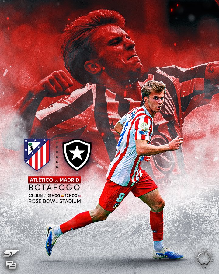 Pablo Barrios (@pablo_barrios7) on Twitter photo 📍 Los Ángeles / <a href="/fifaworldcup_es/">Mundial de Clubes FIFA 🏆</a>
🆚 Botafogo - 🏟️ Rose Bowl Stadium
⏰ 21:00H🇪🇸 12:00H🇺🇸 📍 Los Ángeles / <a href="/fifaworldcup_es/">Mundial de Clubes FIFA 🏆</a>
🆚 Botafogo - 🏟️ Rose Bowl Stadium
⏰ 21:00H🇪🇸 12:00H🇺🇸