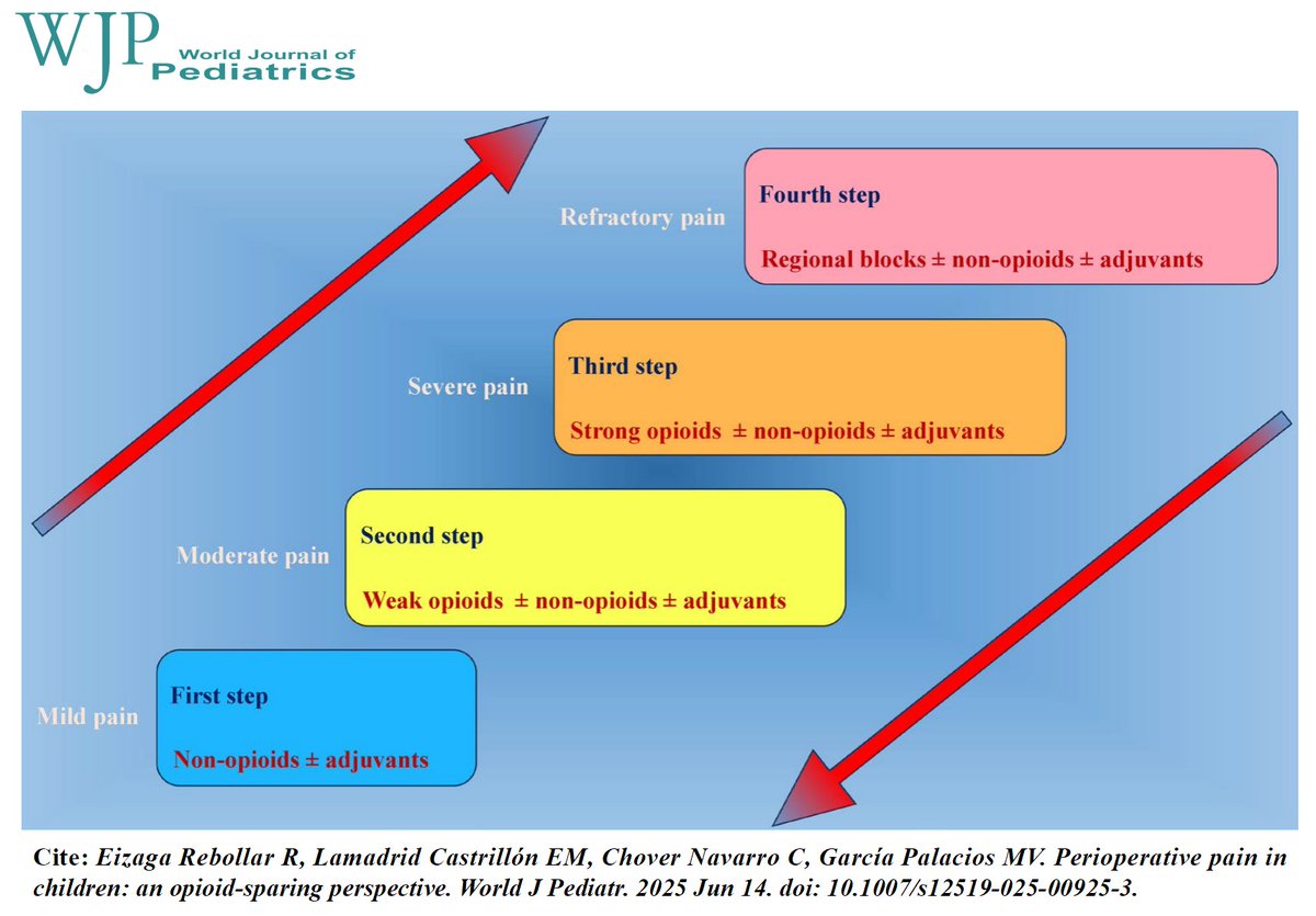 World_J_Pediatr's tweet image. Opioid-sparing anesthesia combining multimodal analgesia with regional blocks effectively reduces opioid use and side effects in children.
#Meded #SoMe4PedSurg #Pediatrics #PublicHealth #PainManagement #Anesthesia #OpioidSparing
link.springer.com/article/10.100…