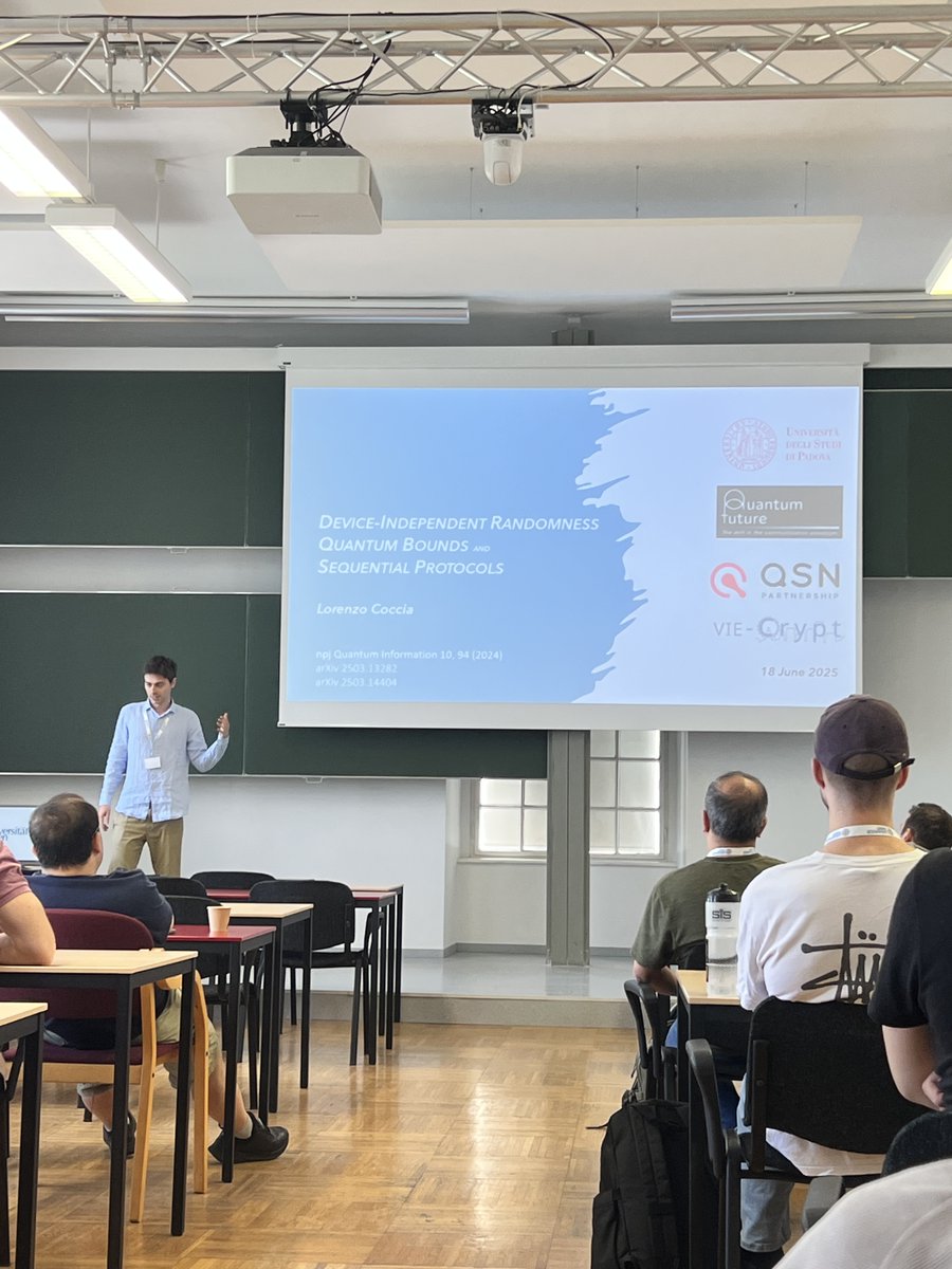 ⏳Last week #QSNP partners participated in Vie-Crypt' 2025 
The workshop gathered experts from computer science and quantum photonics, encouraging discussions between theoretical and experimental quantum cryptography researchers. The talks included quantum key distribution and
