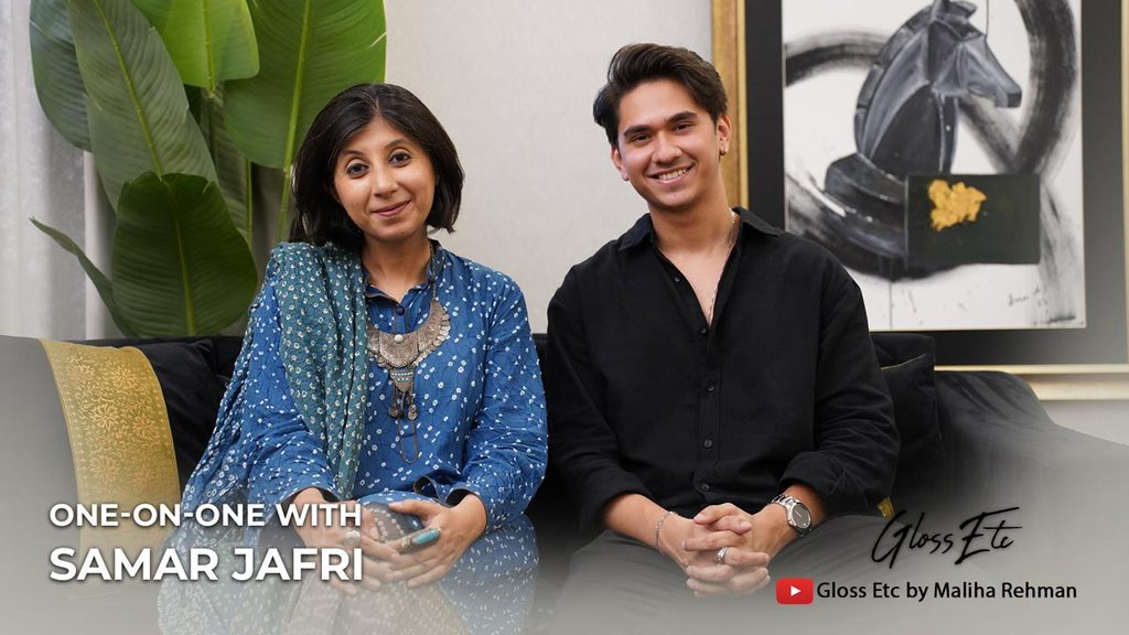 Maliha Rehman (@maliharehman) on Twitter photo An interview with #SamarJafri, who enthralled us as Wali in #Parwarish last week, who acts very well & is also an immensely talented singer & composer & who, despite his success remains refreshingly grounded.
On #GlossEtcByMalihaRehman, YouTube
youtu.be/C8sx4ENKcBg?si… An interview with #SamarJafri, who enthralled us as Wali in #Parwarish last week, who acts very well & is also an immensely talented singer & composer & who, despite his success remains refreshingly grounded.
On #GlossEtcByMalihaRehman, YouTube
youtu.be/C8sx4ENKcBg?si…