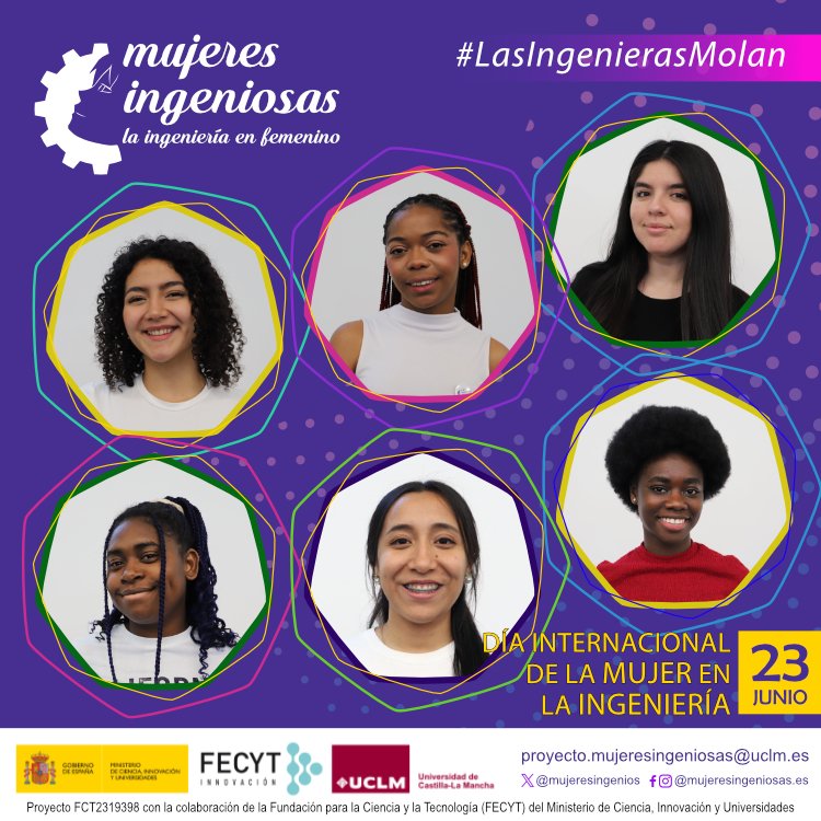mujeres ingeniosas (@mujeresingenios) on Twitter photo En la ingeniería caben todas, porque la diversidad de mujeres enriquece las soluciones que cambian el mundo. #LasIngenierasMolan
A celebrar #DíaInternacionalDeLaMujerEnLaIngeniería 🥳🎉
#INWED25 #InternationalWomenInEngineeringDay
<a href="/FECYT_Ciencia/">FECYT</a> <a href="/uclm_es/">Universidad de Castilla-La Mancha</a> <a href="/UCLMdivulga/">UCLMdivulga</a> En la ingeniería caben todas, porque la diversidad de mujeres enriquece las soluciones que cambian el mundo. #LasIngenierasMolan
A celebrar #DíaInternacionalDeLaMujerEnLaIngeniería 🥳🎉
#INWED25 #InternationalWomenInEngineeringDay
<a href="/FECYT_Ciencia/">FECYT</a> <a href="/uclm_es/">Universidad de Castilla-La Mancha</a> <a href="/UCLMdivulga/">UCLMdivulga</a>